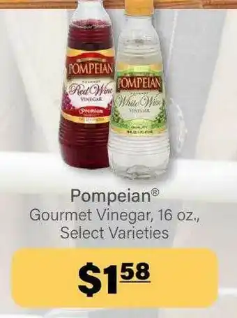 Commissary Pompeian Gourmet Vinegar offer