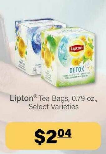 Commissary Lipton Tea Bags offer