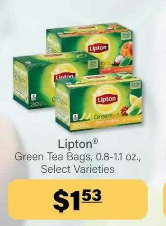 Commissary Lipton Green Tea Bags offer