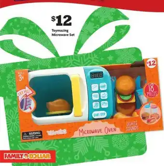 Family Dollar Toymazing Microwave Set offer