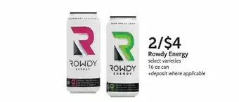 Fareway Rowdy Energy offer