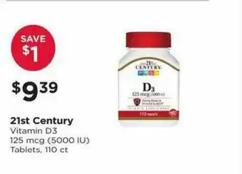 Good Neighbor Pharmacy 21st Century Vitamin D3 offer