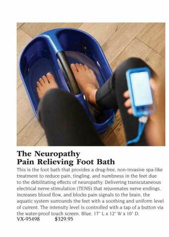 Hammacher Schlemmer The Neuropathy Pain Relieving Foot Bath offer