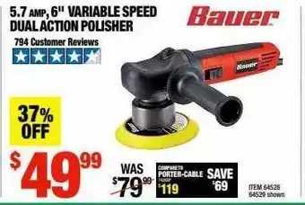 Harbor Freight Tools Bauer 5.7 Amp 6 offer
