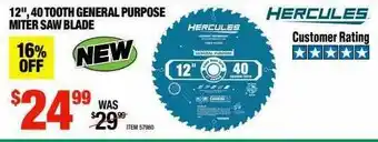 Harbor Freight Tools Hercules 12 offer