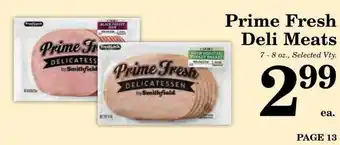 Harvest Foods Prime Fresh Deli Meats offer
