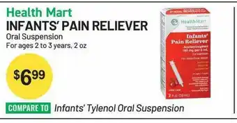 Health Mart Health Mart Infants'pain Reliever offer