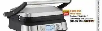 The Home Depot Cusinart Griddler Countertop Grill offer