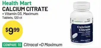 Health Mart Health Mart Calcium Citrate offer
