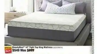 The Home Depot Beautyrest Tight Top King Mattress offer