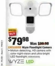 The Home Depot Wyze Floodlight Camera Wyze Led offer