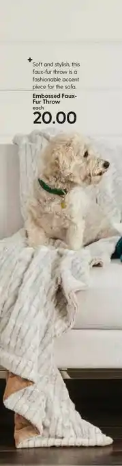 Hy-Vee Embossed Faux- Fur Throw offer
