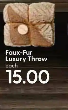 Hy-Vee Faux-fur Luxury Throw offer