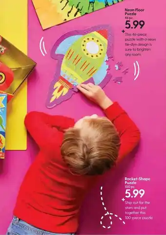 Hy-Vee Rocket-shape Puzzle offer