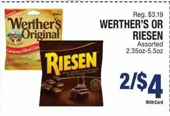 Kinney Drugs Werther's Or Riesen offer