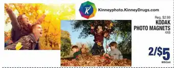 Kinney Drugs Kodak Photo Magnets offer