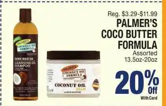 Kinney Drugs Palmer's Coco Butter Formula 20% Off offer