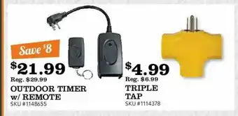 McLendon Outdoor Timer W Remote Triple Tap offer