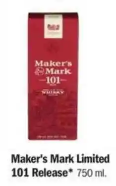 Meijer Maker's Mark Limited 101 Release offer