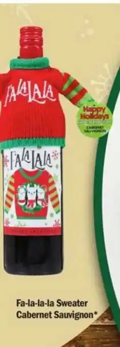 Meijer Fa-la-la-la Sweater Cabernet Sauvignon offer