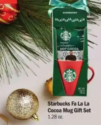 Meijer Starbucks Fa La La Cocoa Mug Gift Set offer