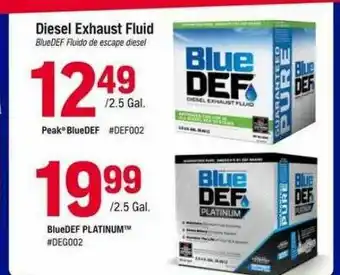 Napa Diesel Exhaust Fluid offer