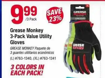 Napa Grease Monkey 3-pack Value Utility Gloves offer