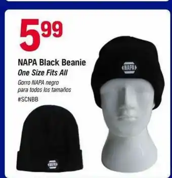 Napa Napa Black Beanie One Size Fits All offer