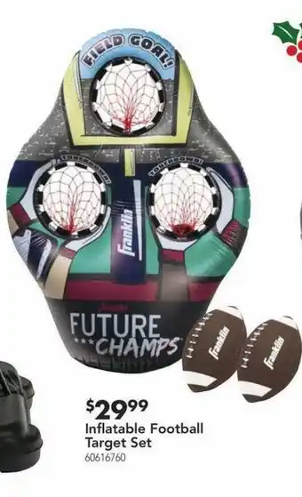 Nebraska Furniture Mart Inflatable Football Target Set offer