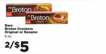 Dare Breton Crackers Original Or Sesame