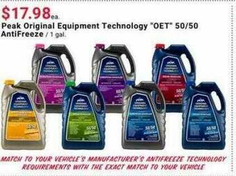 Pep Boys Peak Original Equipment Technology offer