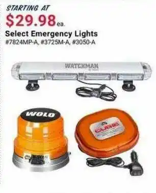 Pep Boys Select Emergency Lights offer