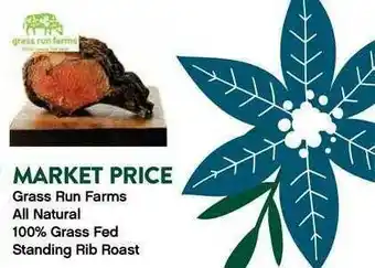 Plum Market Grass Run Farms All Natural Grass Fed Standing Rib Roast offer