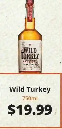 Price Cutter Wild Turkey offer