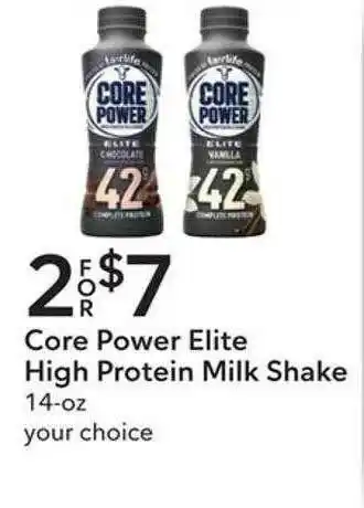 Publix Core Power Elite High Protein Milk Shake offer