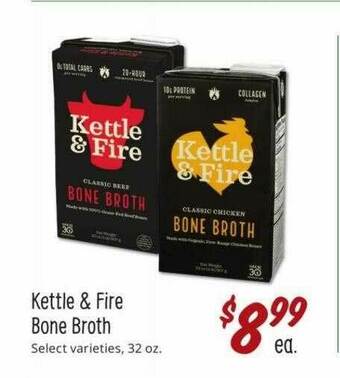 Sprouts Farmers Market Kettle Fire Bone Broth offer