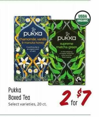 Sprouts Farmers Market Pukka Boxed Tea offer