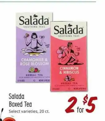 Sprouts Farmers Market Salada Boxed Tea offer