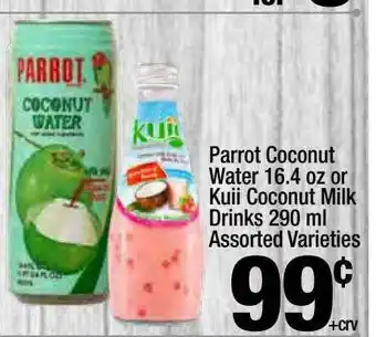 Super King Markets Parrot Coconut Water Or Kuii Coconut Milk Drinks offer