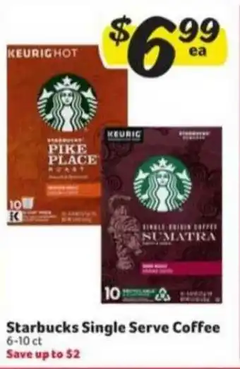 Winn Dixie Starbucks Single Serve Coffee offer