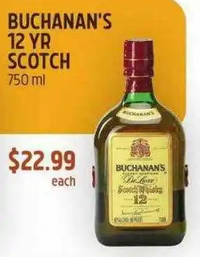 Foods Co Buchanan's 12 Yr Scotch offer