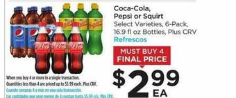 Foods Co Coca-cola Pepsi Or Squirt offer