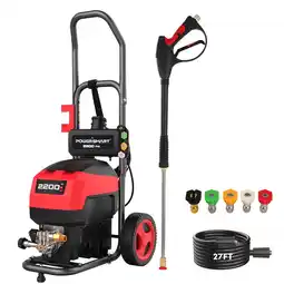 Walmart PowerSmart Electric Pressure Washer 1.2 GPM 2200PSI Max , 120V Ultra Light Portable Power Washers offer
