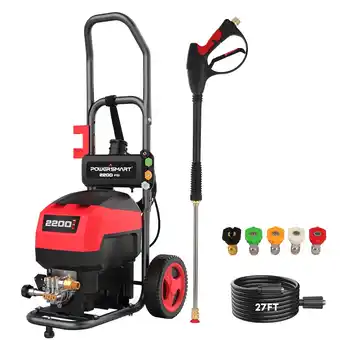 Walmart PowerSmart Electric Pressure Washer 1.2 GPM 2200PSI Max , 120V Ultra Light Portable Power Washers offer