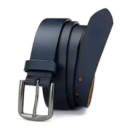 Walmart YOETEY Mens Belt Leather Belt for Jeans, Casual and Dress, Classic Style 1 3/8(35mm) offer