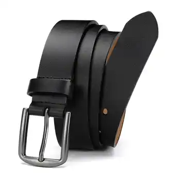 Walmart YOETEY Mens Belt Leather Belt for Jeans, Casual and Dress, Classic Style 1 3/8(35mm) offer