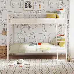 Walmart Mainstays Convertible Twin over Twin Metal Bunk Bed, Black offer