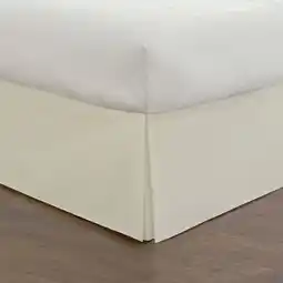 Walmart Fresh Ideas Bedding Tailored Bed Skirt, Classic 14” Drop Length, Pleated Styling, Twin, Ivory offer