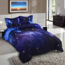 Walmart HIG Reactive Series 2-Piece Galaxy Theme Print Comforter Set, Twin offer