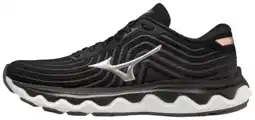 Walmart Mizuno Women's Wave Horizon 6 Running Shoe, Size 7.5, Black-Silver (9073) offer
